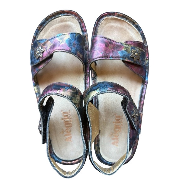 Alegria Shoes - ALEGRIA Vienna Sandal VIE-761 Special Lady Floral Slingback Women EU 36 US 6-6.5